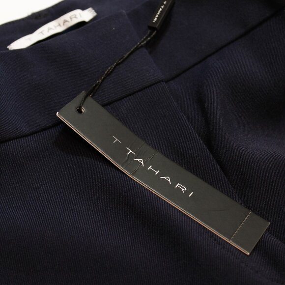 NWT! Tahari ‘Samile’ Cigarette Pants | Evening Blue Tailored Slim Trousers - Picture 5 of 9